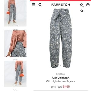 Ulla Johnson Otto high rise marble jean sz 6 NWOT sold out. Send an offer!